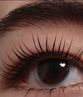 Close up image of eye lashes